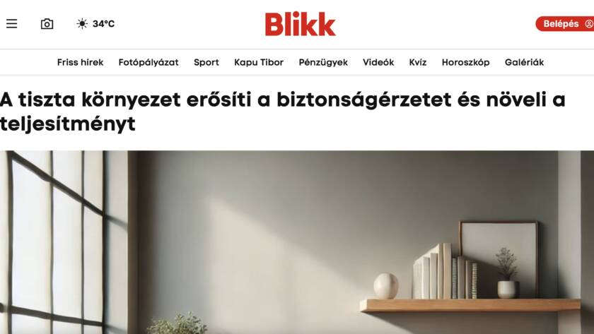 blikk.hu-n nyilatkozott az ügyvezetőnk az irodai tisztaságról